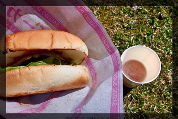 佐世保バーガーとビール