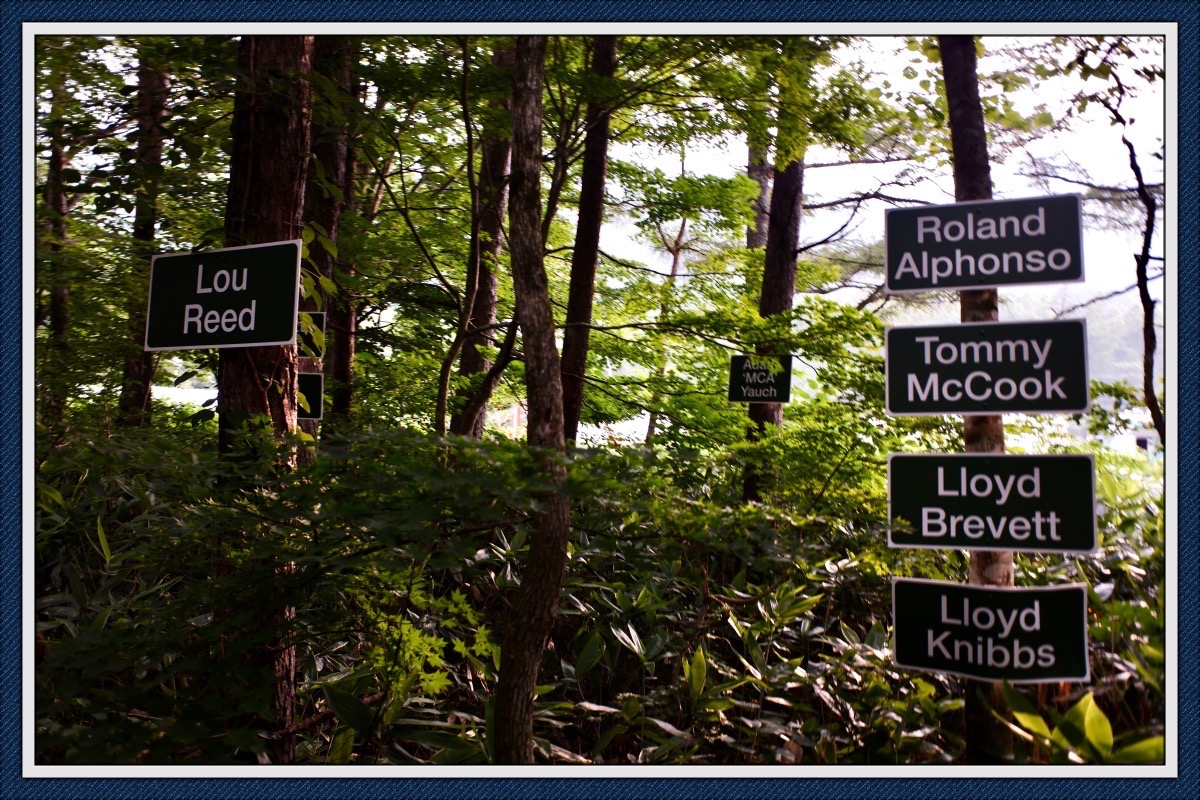 今は亡きミュージシャンの名前が並ぶ