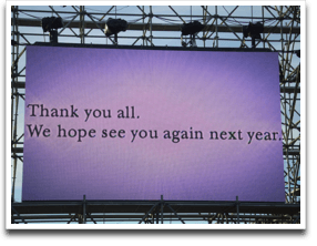 We hope see you again next year !