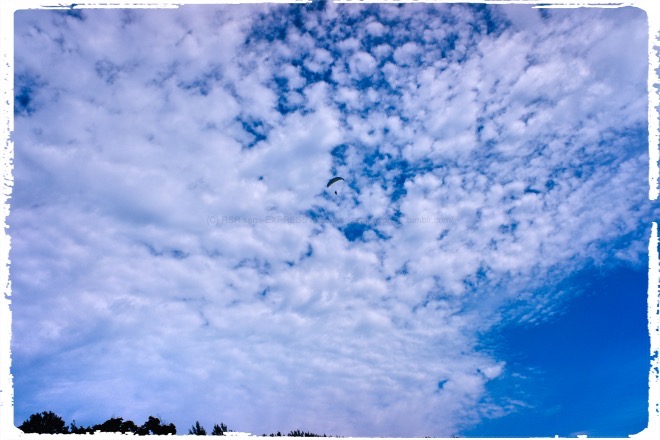 空からラジオ体操に参加ですか？