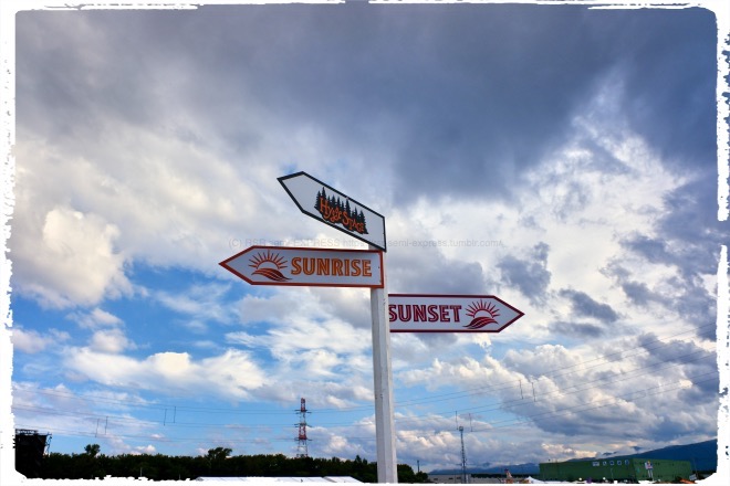 ちゃんとSUNRISEの矢印もある
