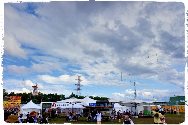 撮り忘れてた被災地復興ブースとシャワールーム