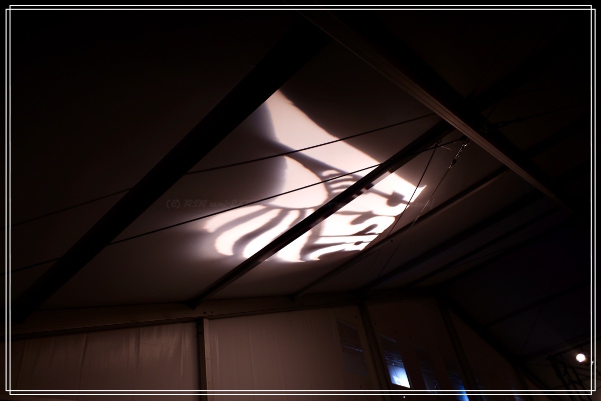 EARTHの出口でロゴがクルクル回っていた