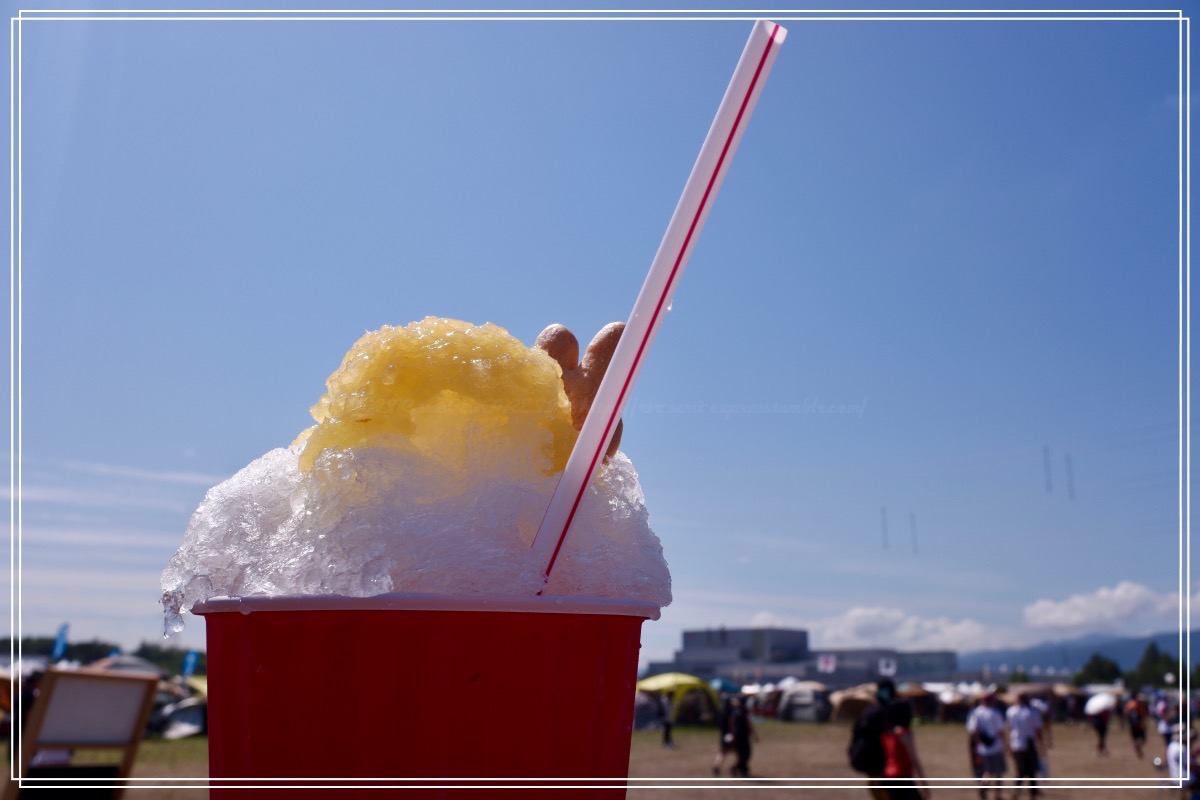 パイナップルかき氷＋ラム酒