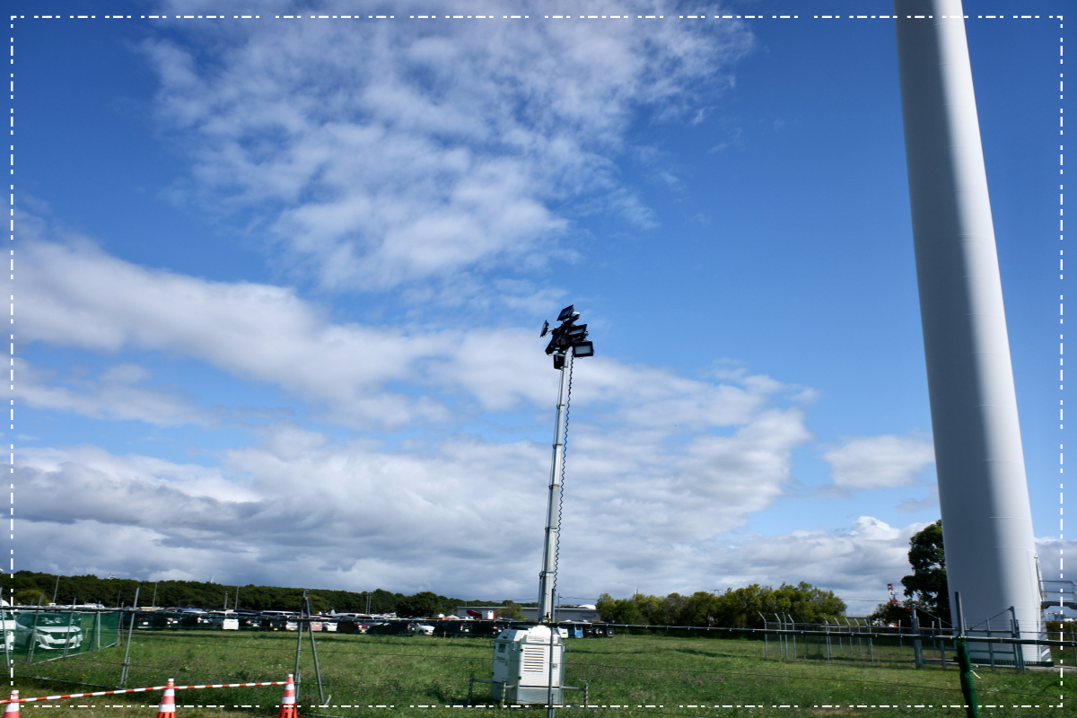 ちょっと端の方にある照明