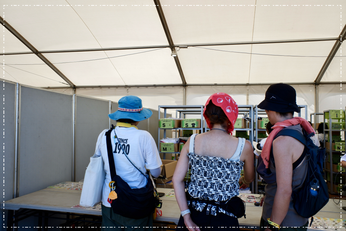 物販、バックヤードが超整理されてる！