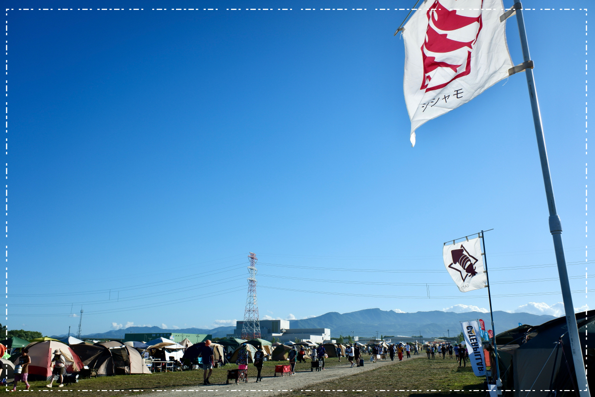 自然とシシャモ待ち