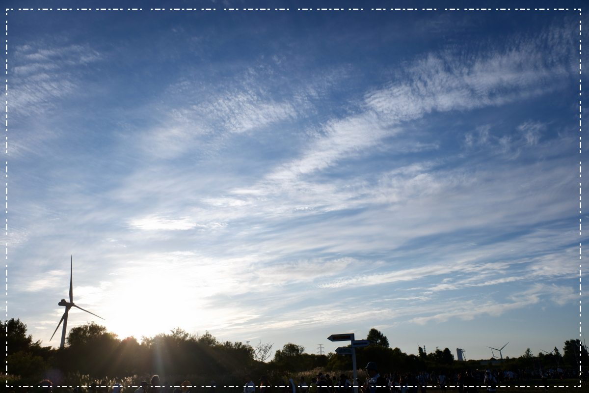 ありがとう。いい夕陽です。