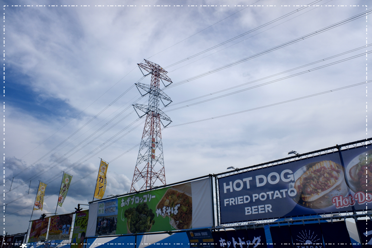 明るい時間にいつもの鉄塔